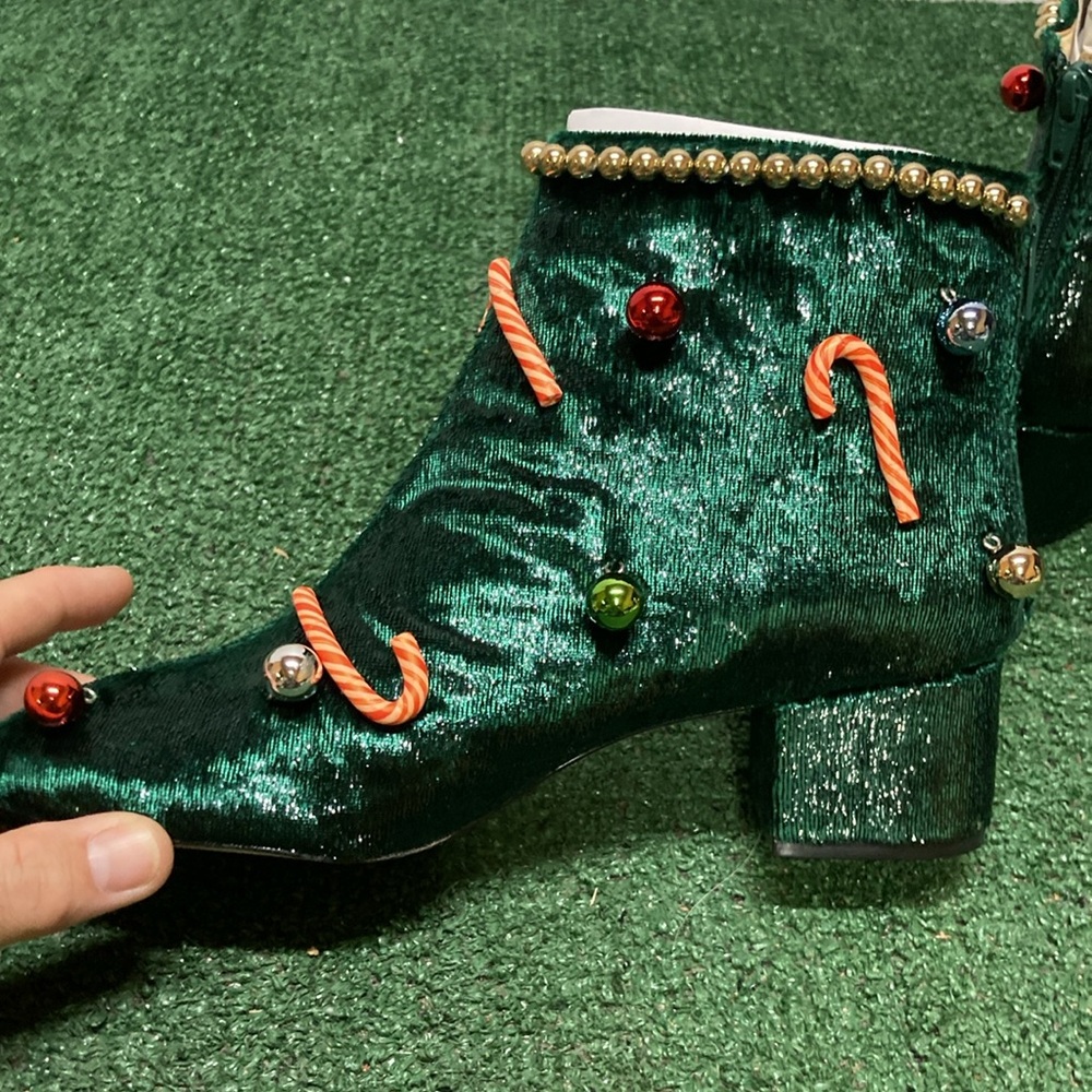 Katy Perry Ankle Christmas Boots women’s size 9. VGUC - Picture 8 of 9